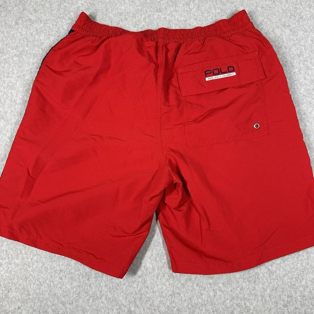 Polo Ralph Lauren Men's XS 2016 Olympic Red USA Flag Swim‎ Trunks Board Shorts